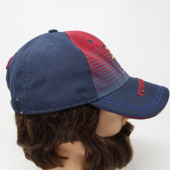 FC Barcelona Hat Adult Adjustable Blue/Red FCB Football/Soccer Baseball Cap - Picture 7 of 12